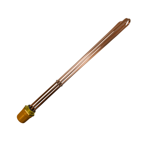 Блок ТЭН 3,0 кВт для воды 300 мм фланец G1 1/2" 220 В (трубка + колпак) HTH